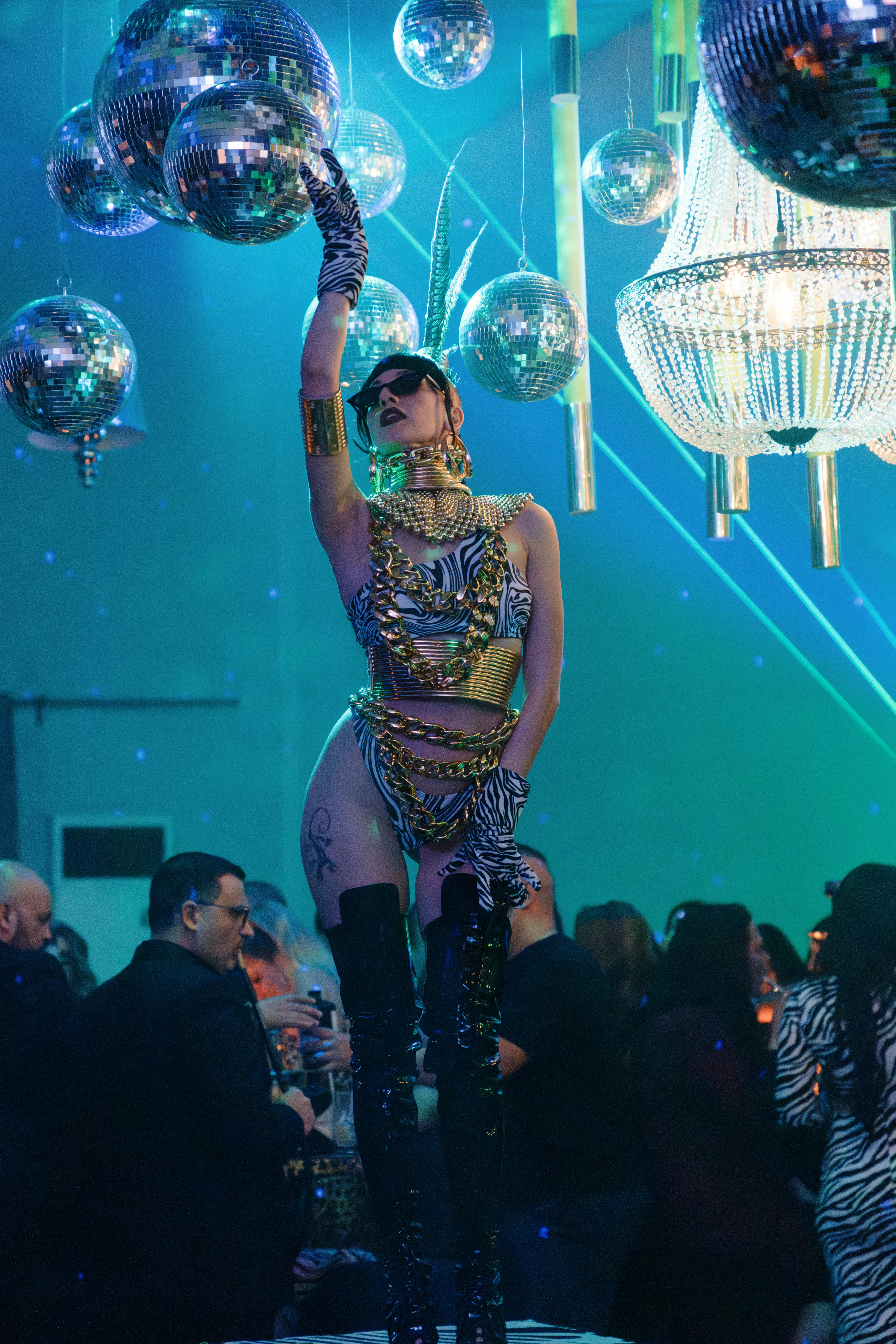 Artist performing